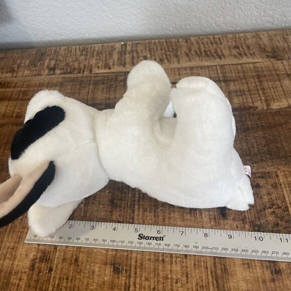 TY Beanie Baby 10” MARCEL French Bulldog White Black Ear Plush Stuffed Animal - Picture 7 of 9